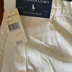 POLO RALPH LAUREN TYLER SHORTS 32 WHITE
